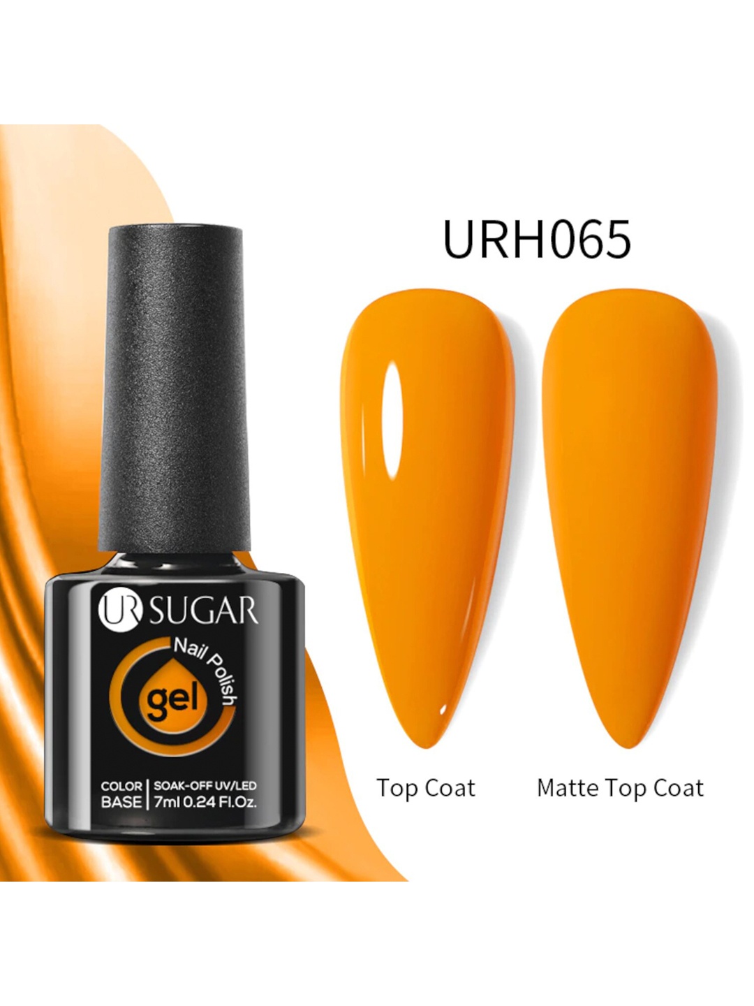 

BORN PRETTY UR SUGAR UV LED Gel Nail Polish, 7ml - URH065, Orange