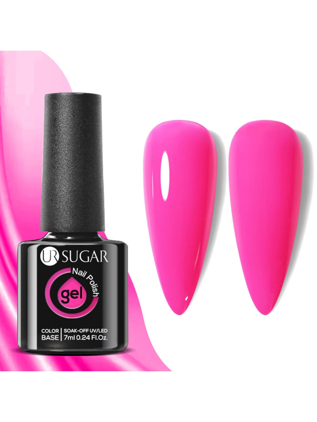 

BORN PRETTY UR Sugar Soak-Off UV Gel Long Lasting Nail Polish 7 ml - URH023, Pink