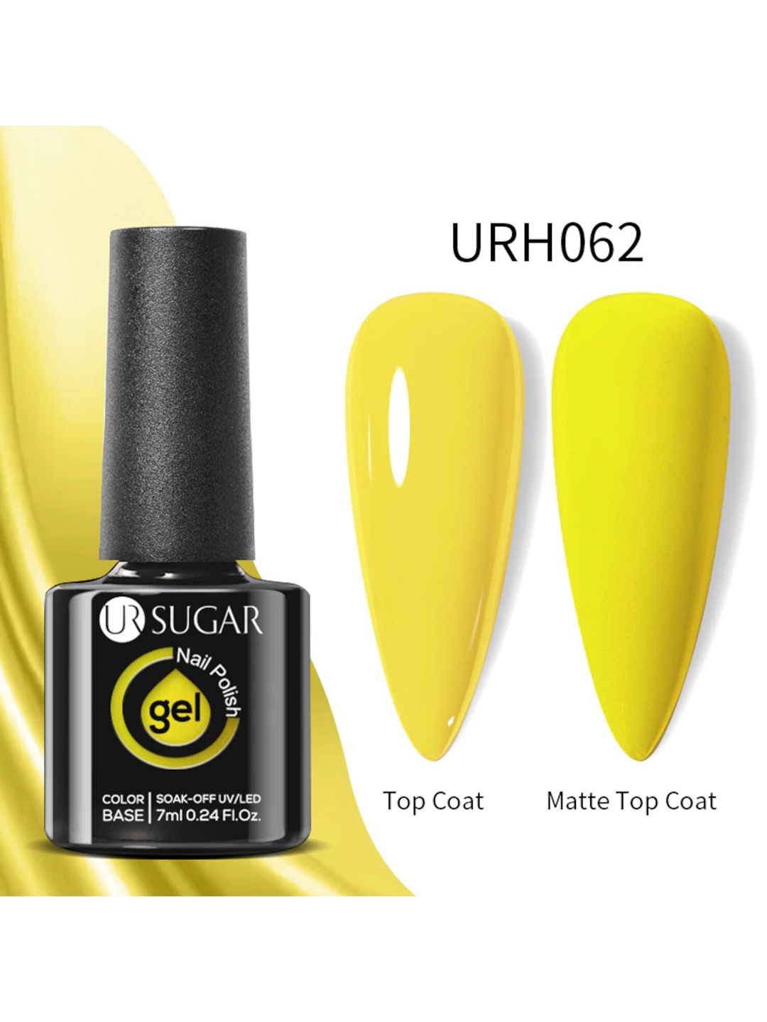 

BORN PRETTY UR SUGAR UV LED Gel Nail Polish, 7ml - URH062, Yellow