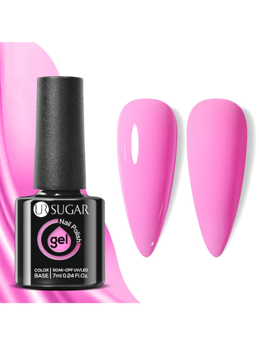 

BORN PRETTY UR Sugar Soak-Off UV Gel Long Lasting Nail Polish 7 ml - URH021, Pink