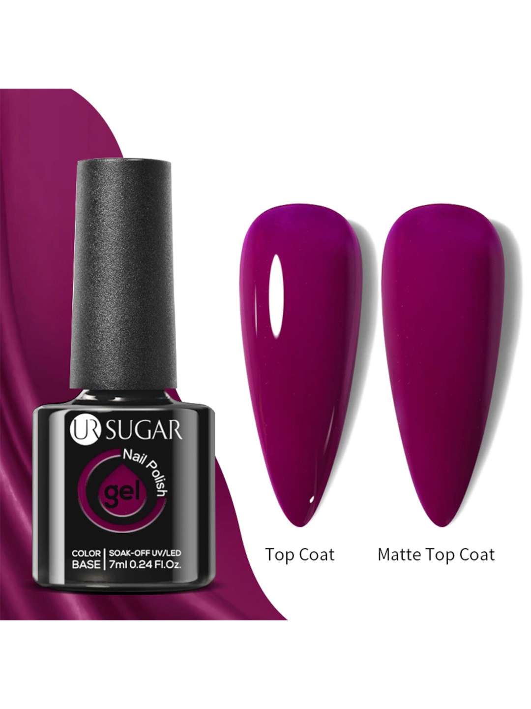 

BORN PRETTY UR SUGAR UV LED Gel Nail Polish, 7ml - URH035, Purple
