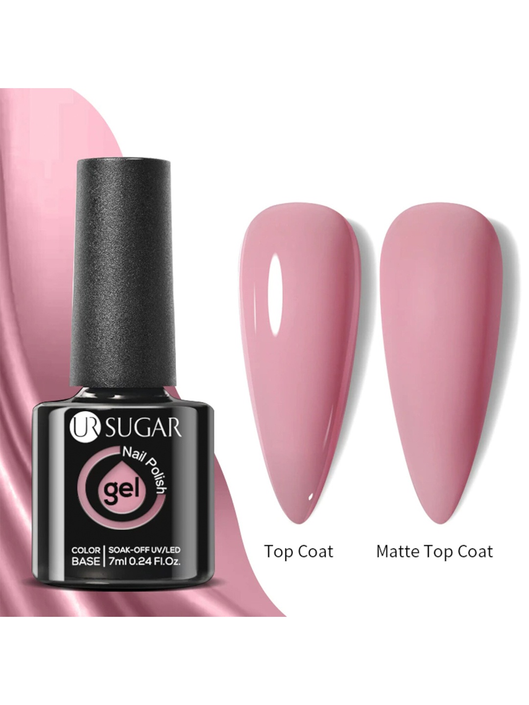 

BORN PRETTY UR Sugar Soak-Off UV Gel Long Lasting Nail Polish 7 ml - URH014, Pink