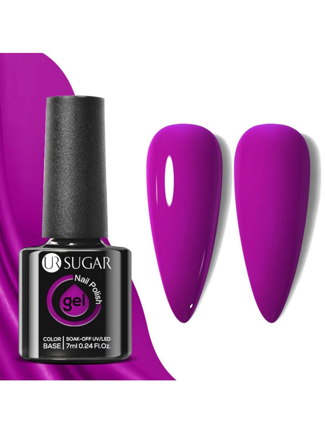 

BORN PRETTY UR Sugar Soak-Off UV Gel Long Lasting Nail Polish 7 ml - URH036, Purple