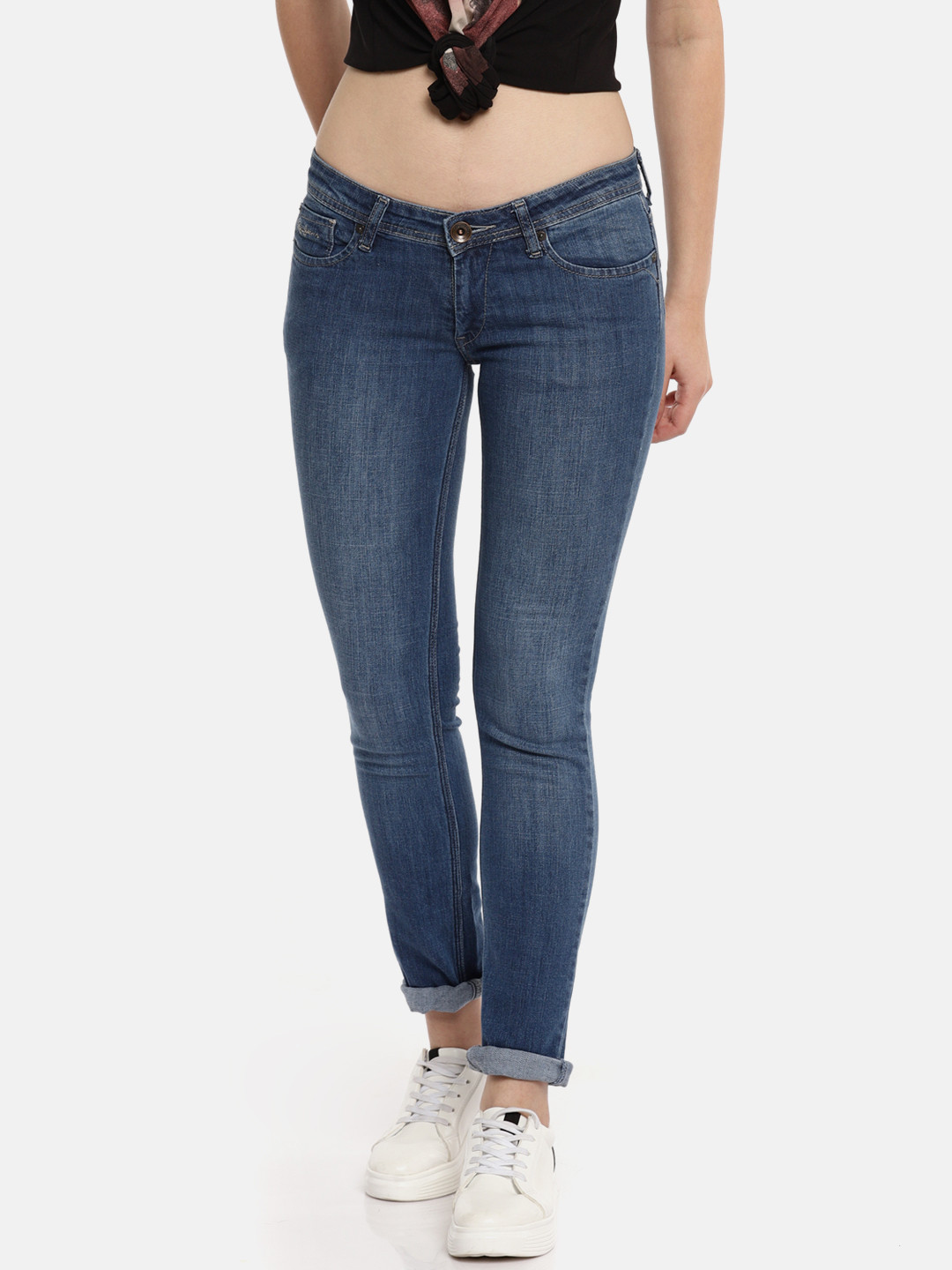 

Pepe Jeans Women Blue Chelsea Regular Fit Jeans