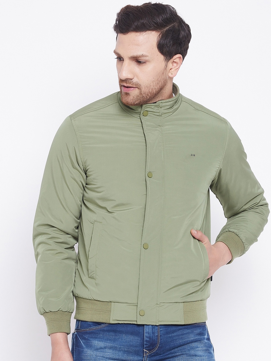 

Okane Men Olive Green Padded Jacket