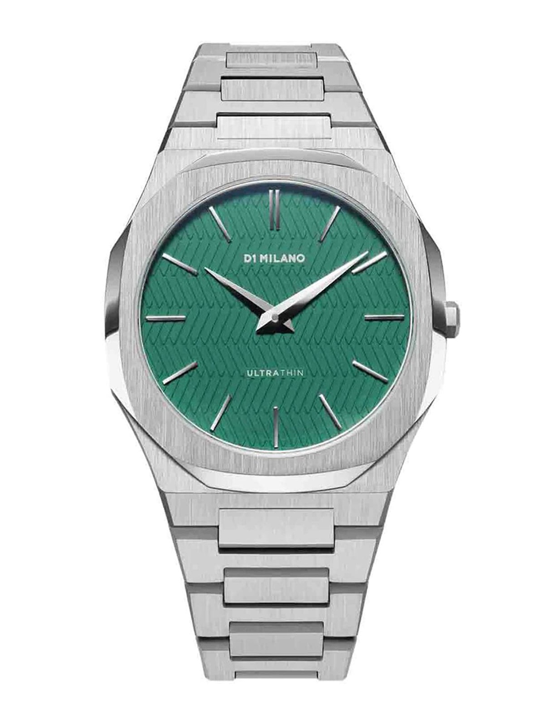 

D1 Milano Men Green Brass Dial & Silver Toned Straps Analogue Watch UTBU05