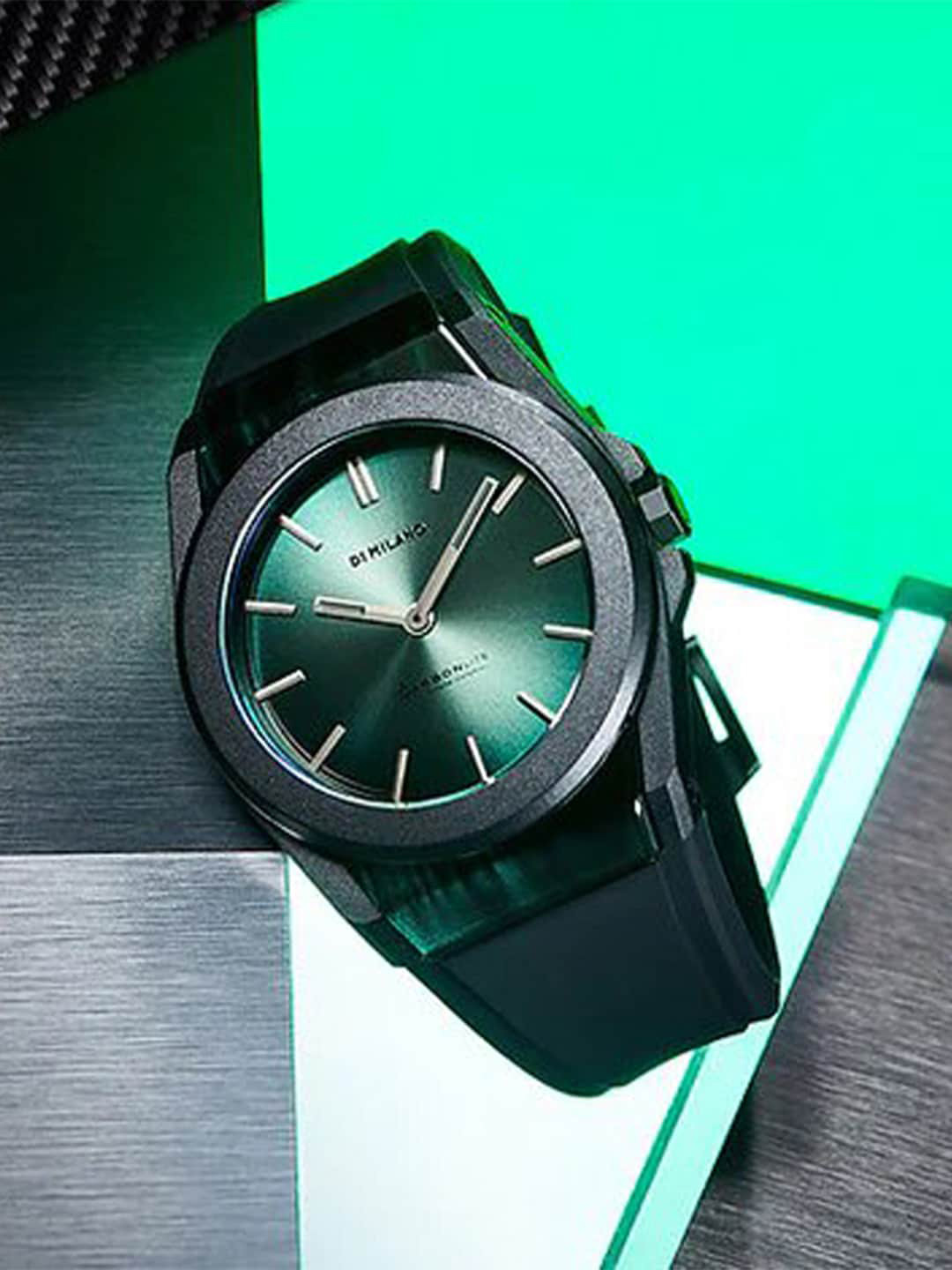 

D1 Milano Men Carbonlite Green With Sunray Finishing Dial Analogue Watch CLRJ05