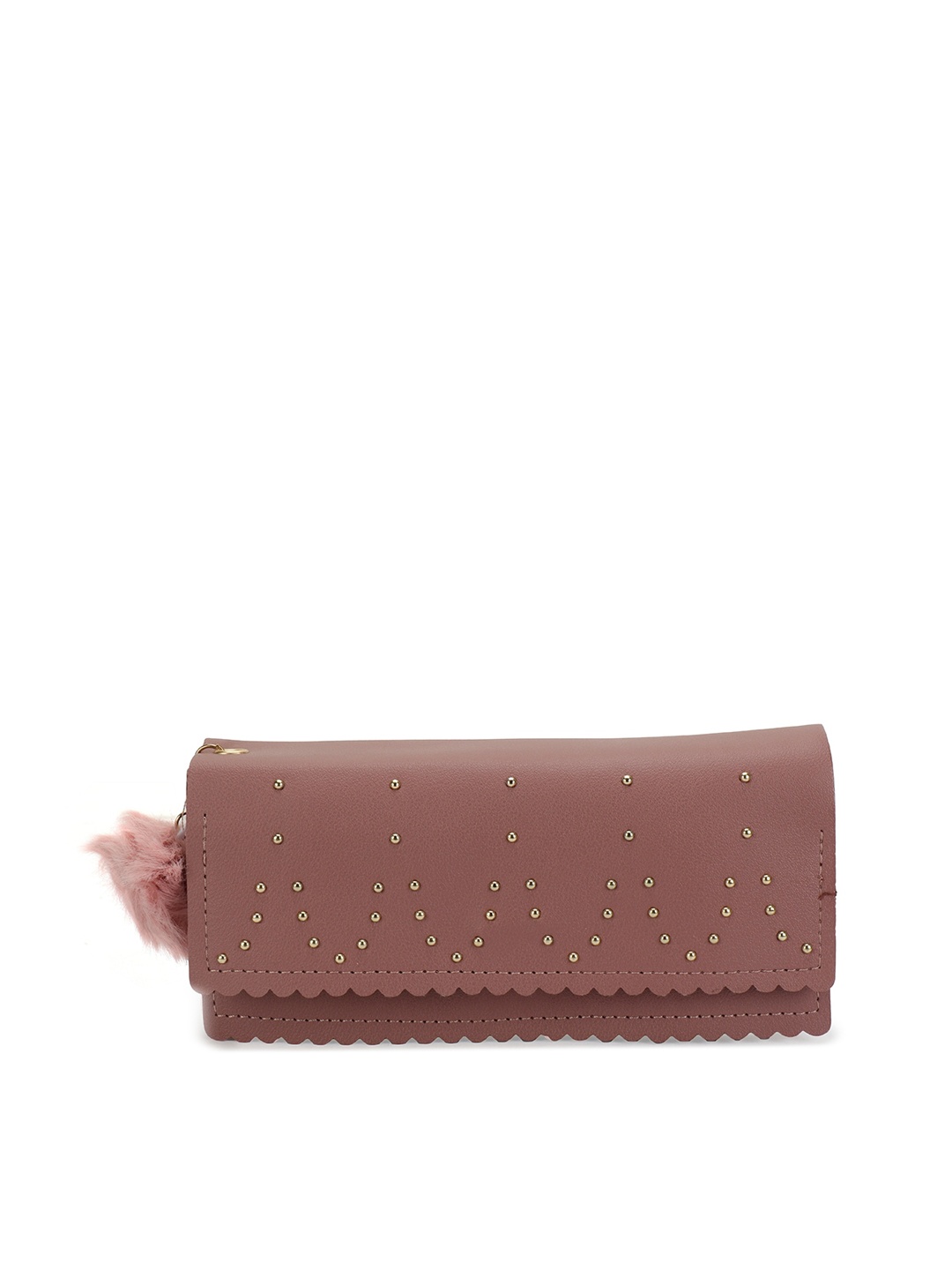 

ZEVORA Textured Purse Clutch, Nude