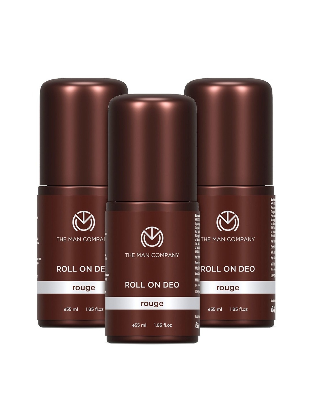 

THE MAN COMPANY Men Set Of 3 Rouge Roll On 165ml, White