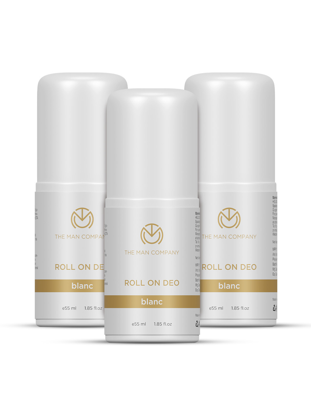 

THE MAN COMPANY Men Pack Of 3 Blanc Roll On 165ml, White