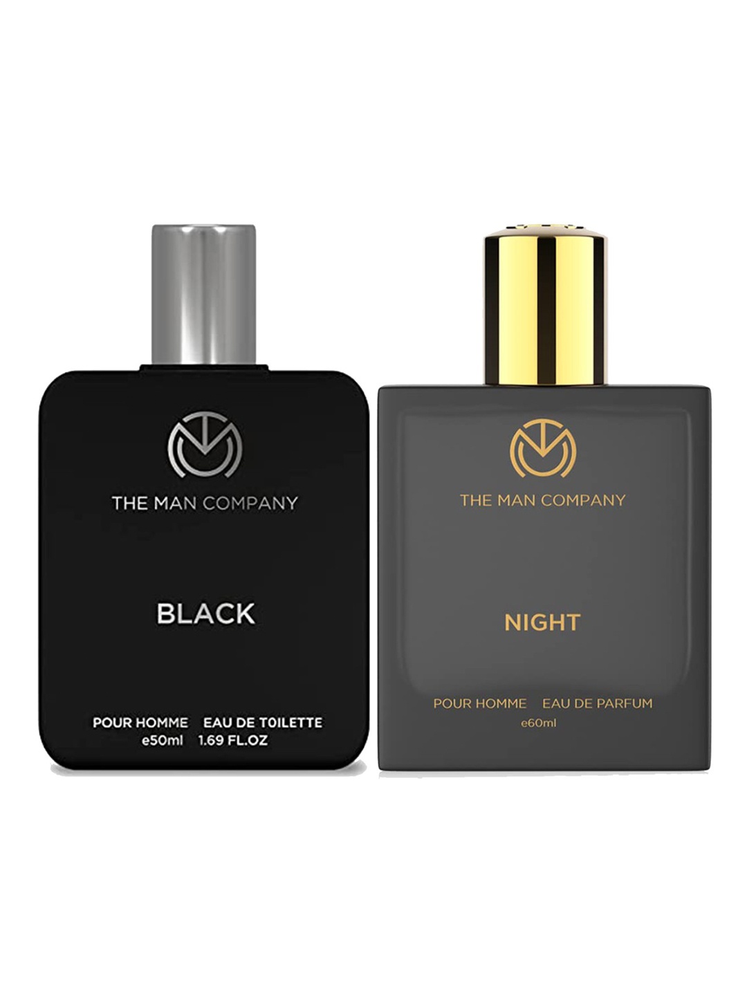 

THE MAN COMPANY Men Black EDT & Night 110ml, White