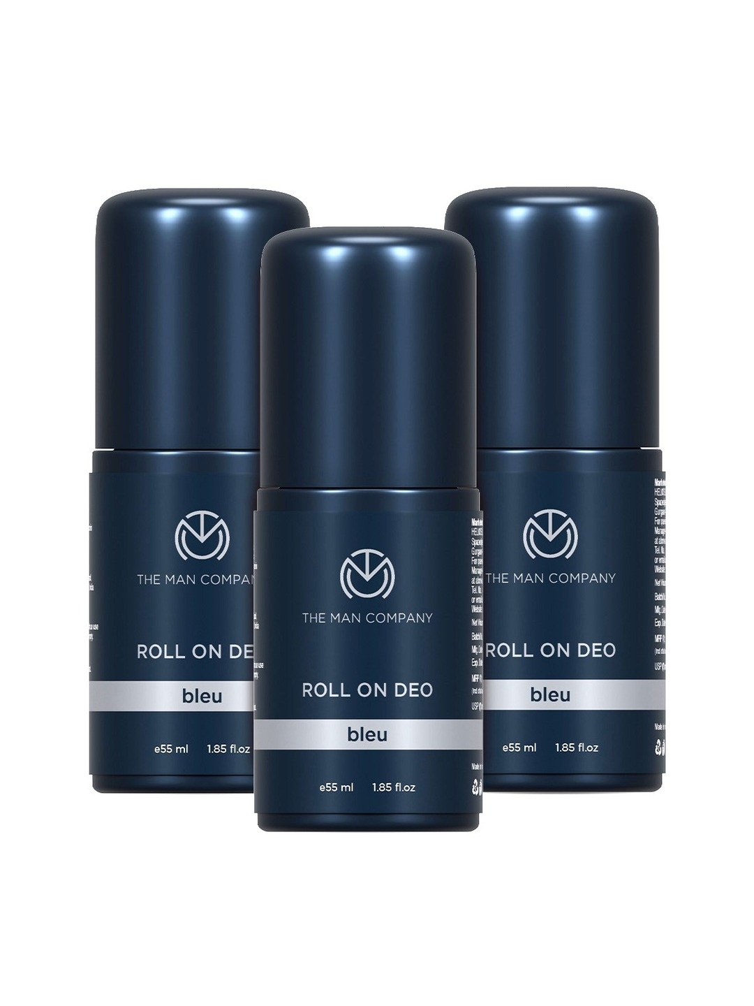 

THE MAN COMPANY Men Set Of 3 Bleu Roll On Deo 165ml, Blue