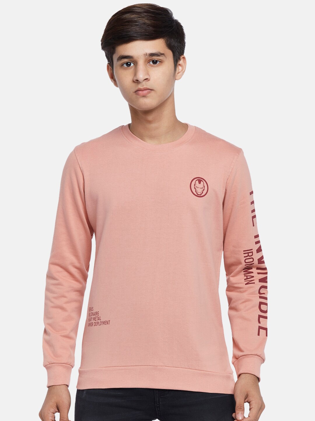 

Coolsters by Pantaloons Boys Peach cottonSweatshirt