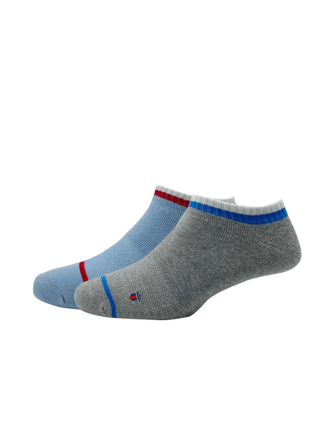 

Louis Philippe Men Pack of 2 Patterned Cotton Ankle Length Socks, Blue