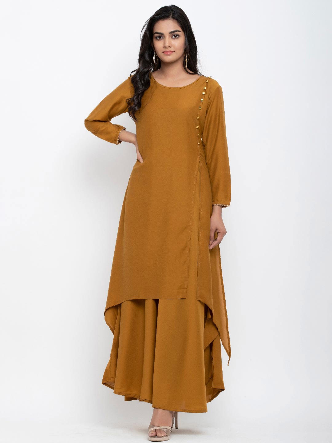 

Tistabene Women Brown Crepe Kurta