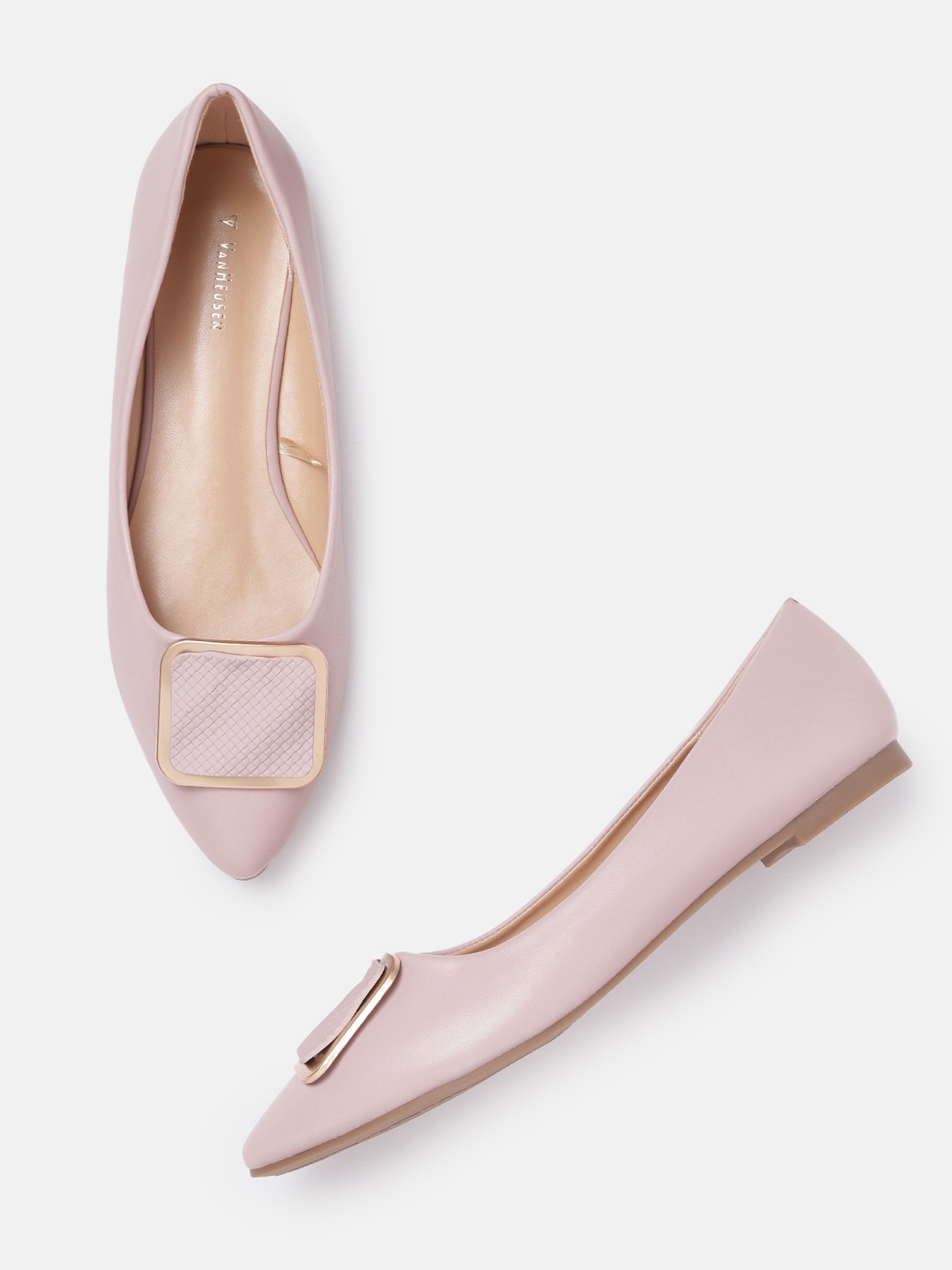 

Van Heusen Woman Lilac Solid Ballerinas with Metal Detail, Lavender