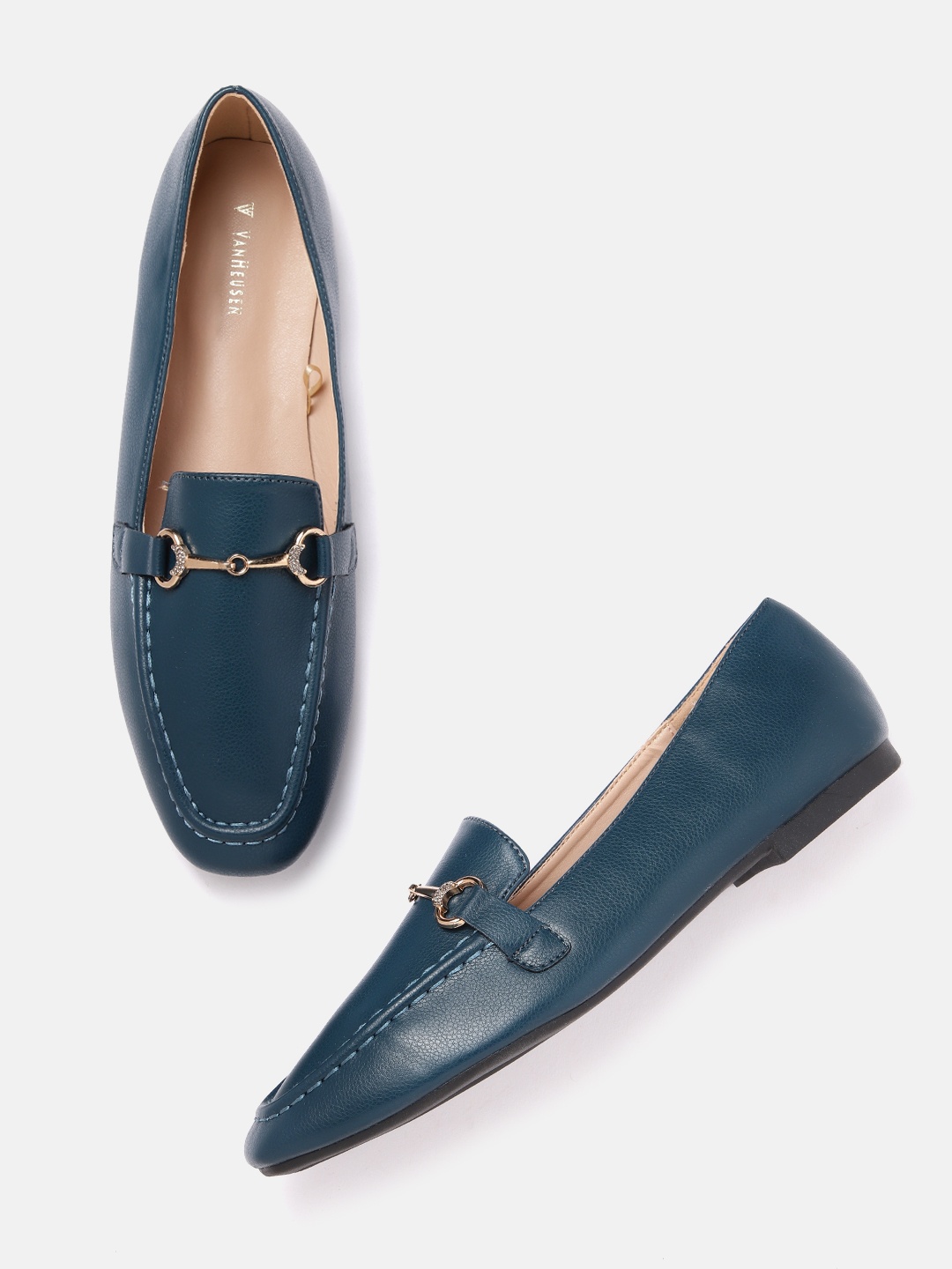 

Van Heusen Woman Horsebit Loafers, Teal