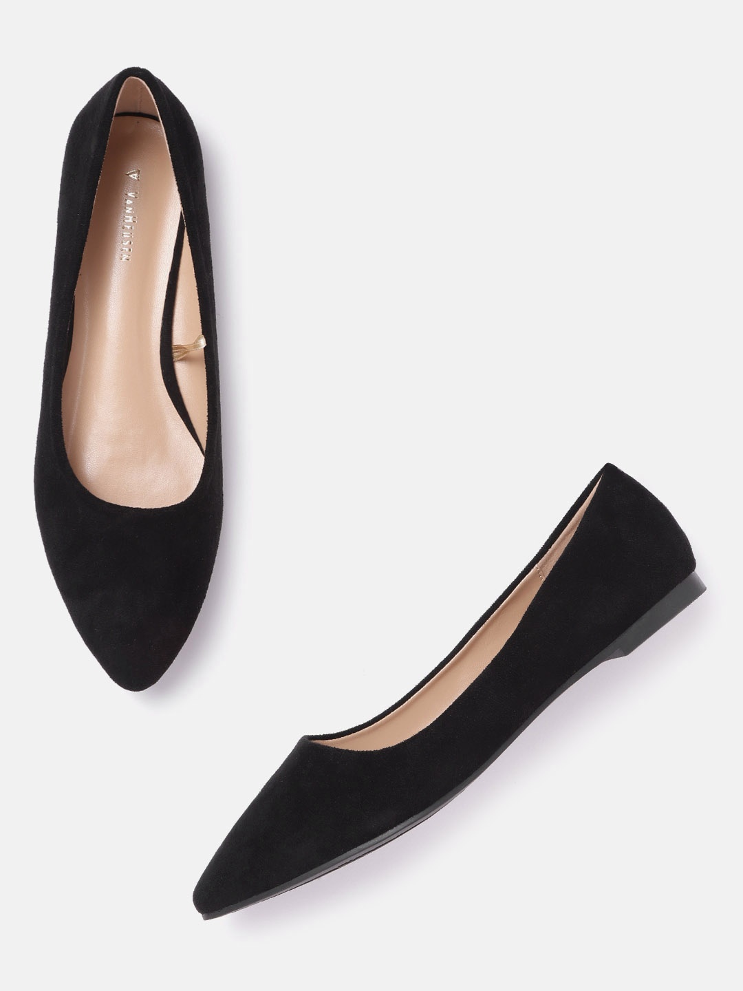 

Van Heusen Woman Black Solid Ballerinas