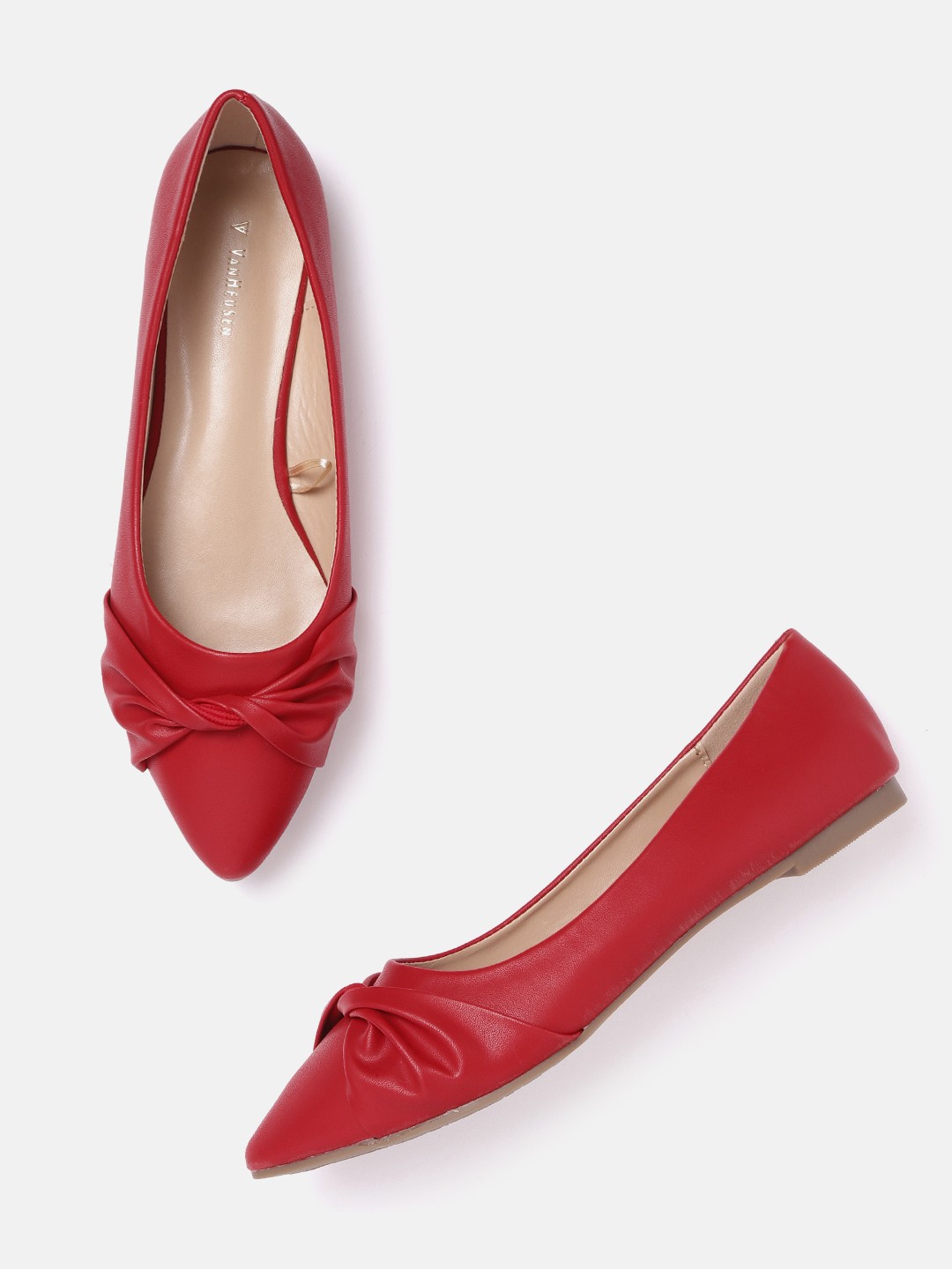 

Van Heusen Woman Red Solid Ballerinas
