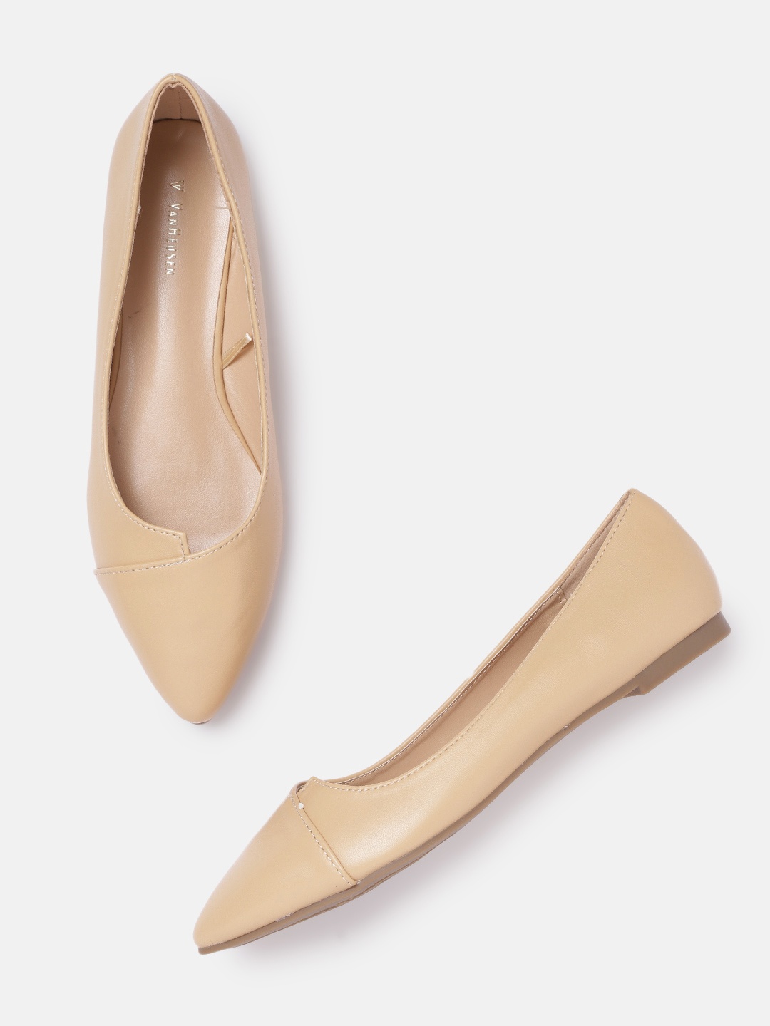 

Van Heusen Woman Beige Solid Ballerinas