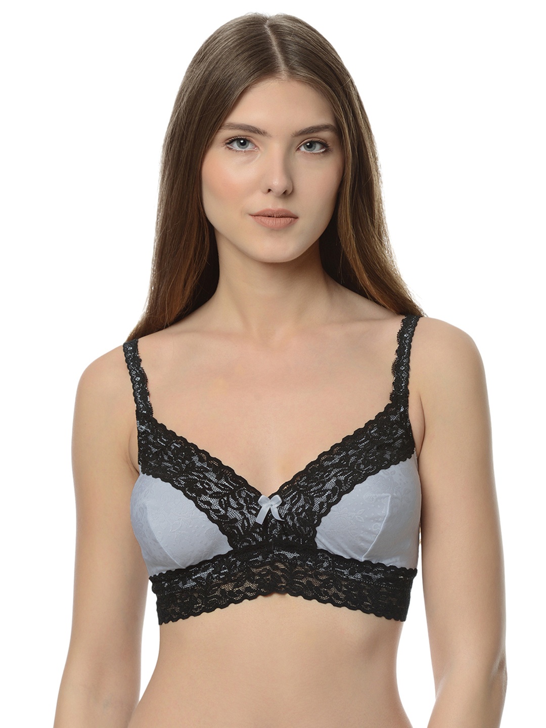 

Da Intimo Grey Solid Non-Wired Non-Padded Everyday Bra DI-883