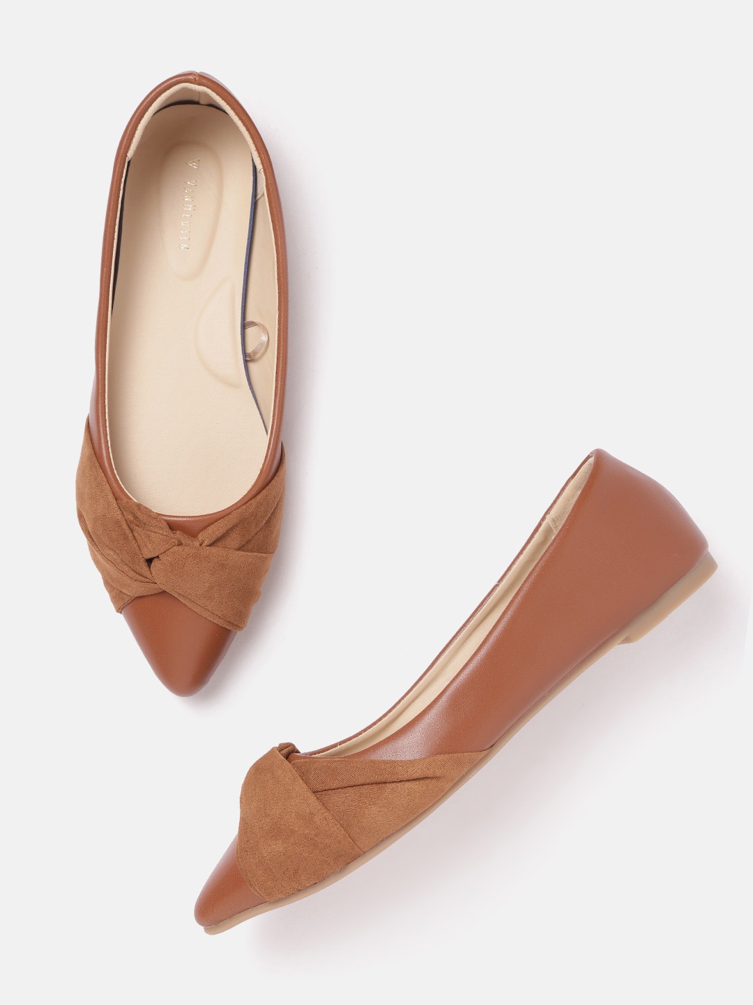 

Van Heusen Woman Solid Ballerinas, Brown
