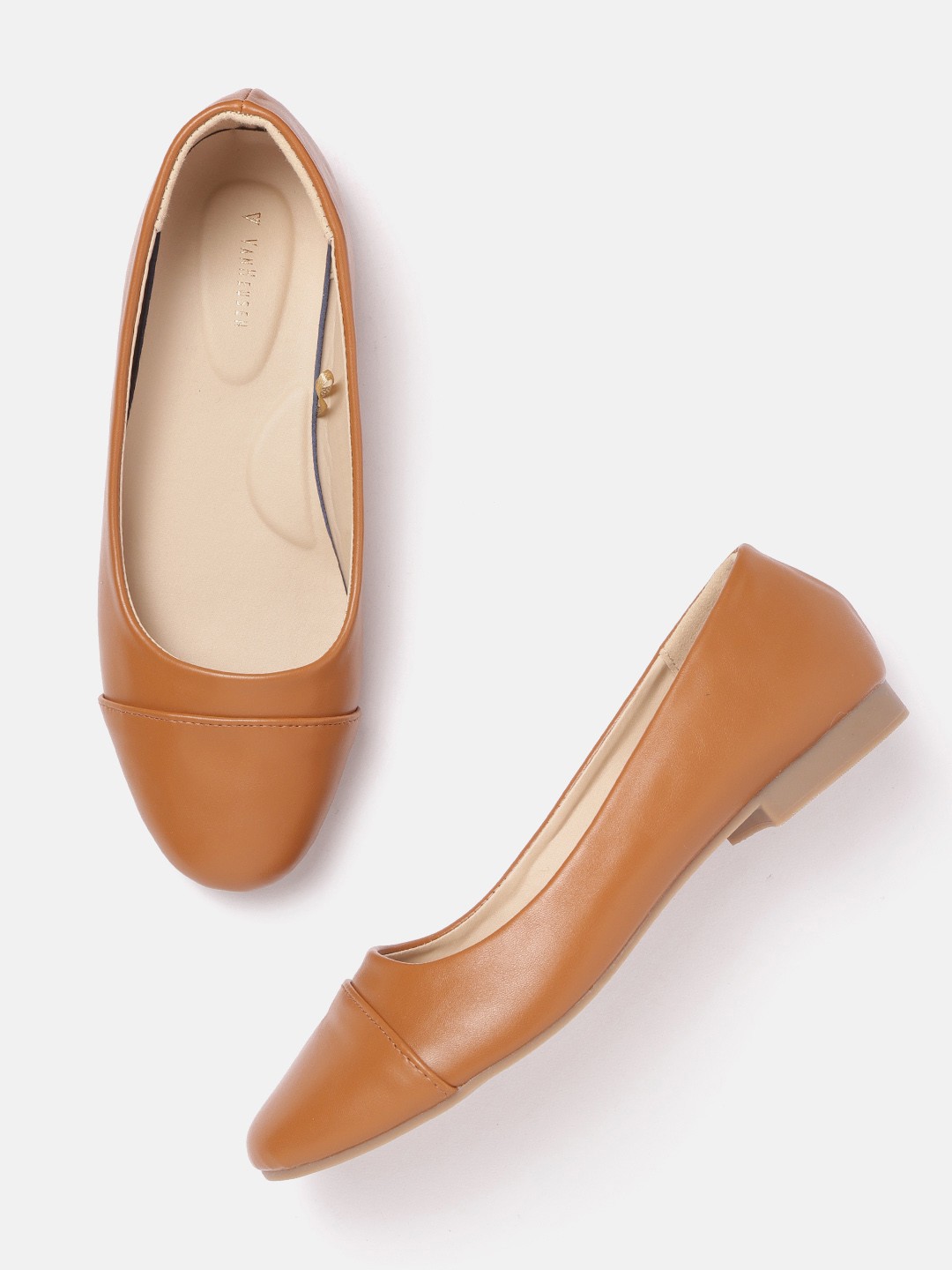 

Van Heusen Woman Solid Ballerinas, Tan