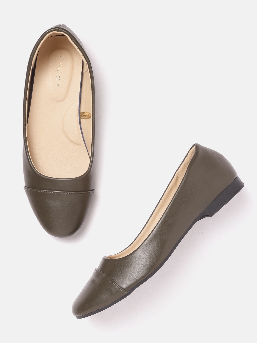 

Van Heusen Woman Women Solid Ballerinas, Olive