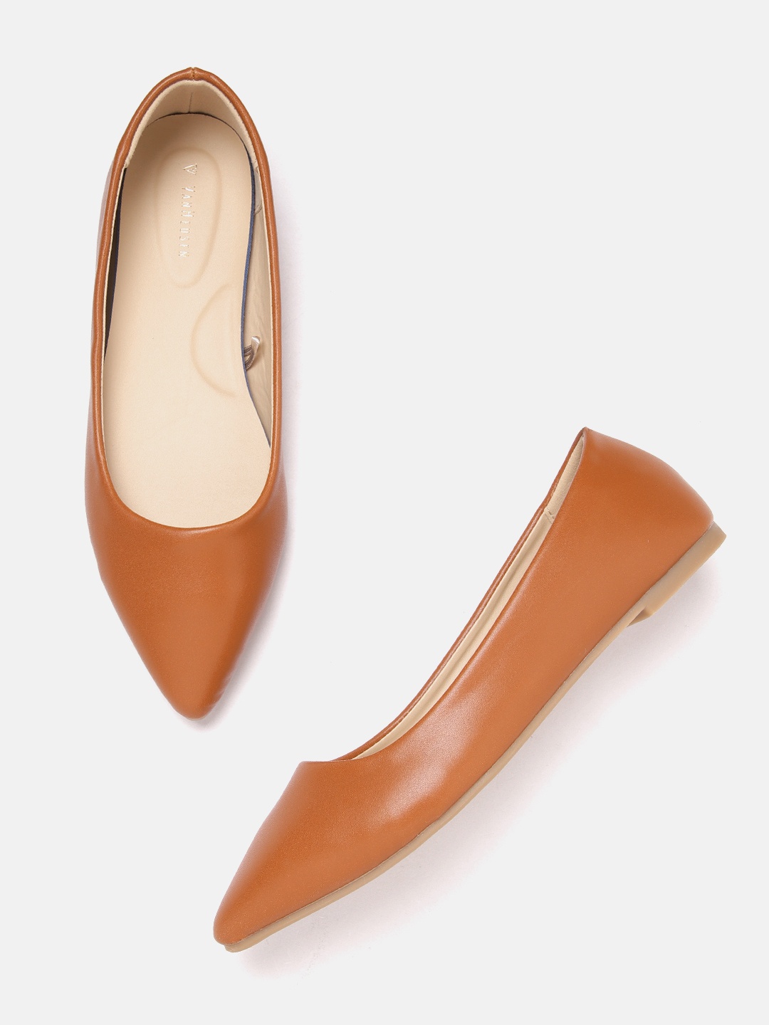 

Van Heusen Woman Solid Ballerinas, Tan