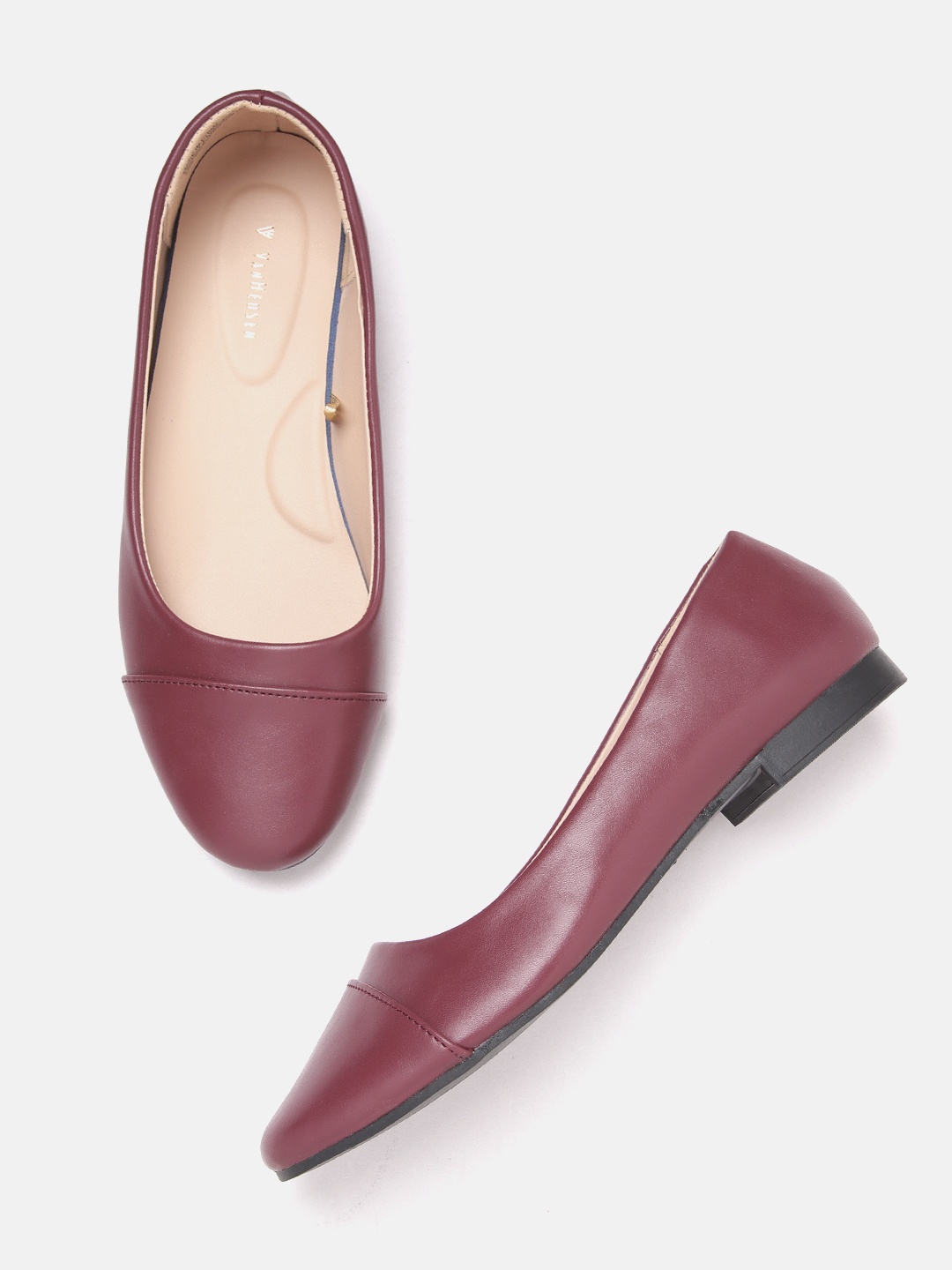 

Van Heusen Woman Burgundy Solid Ballerinas