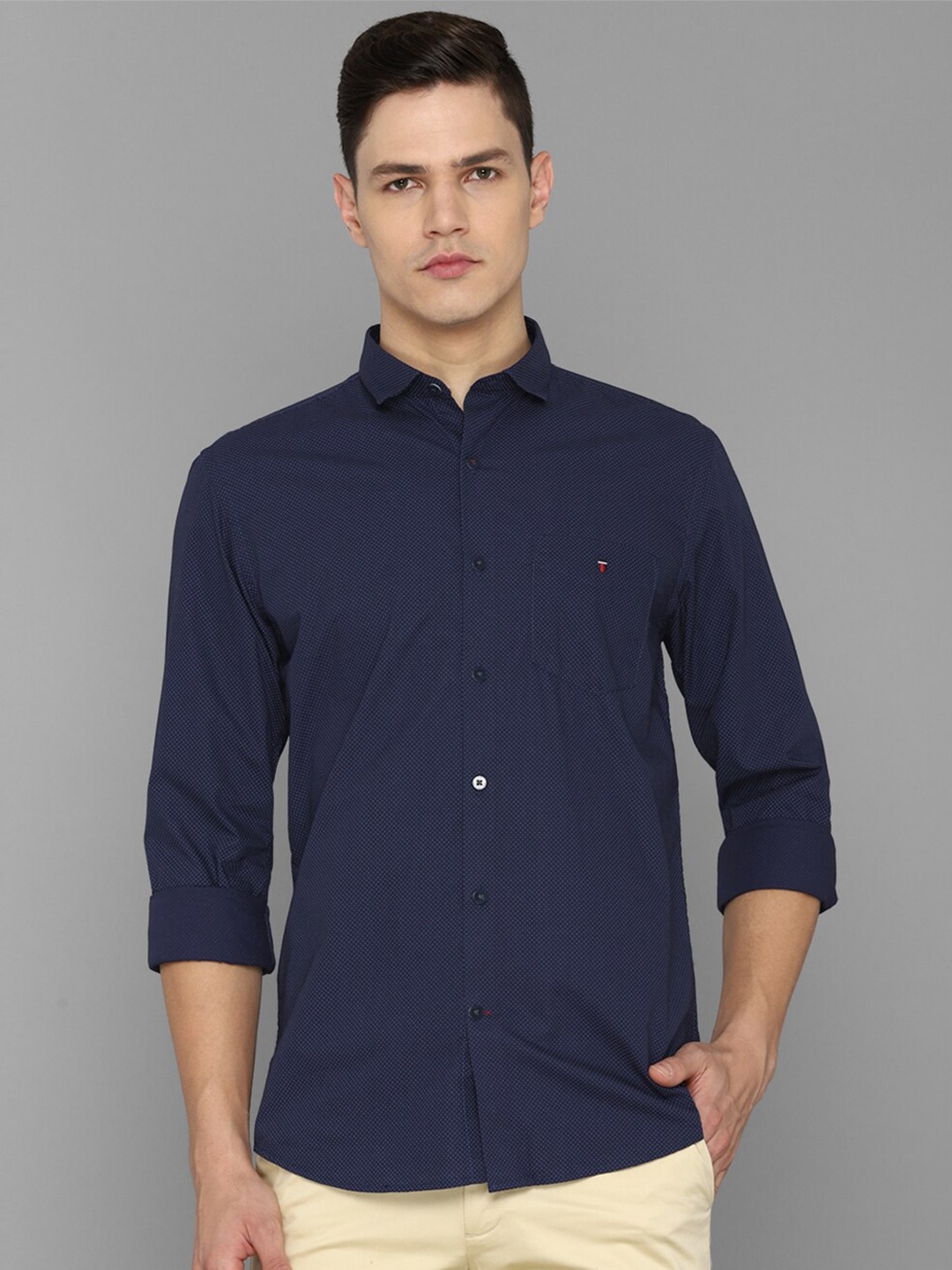 

Louis Philippe Sport Men Navy Blue Slim Fit Printed Casual Shirt