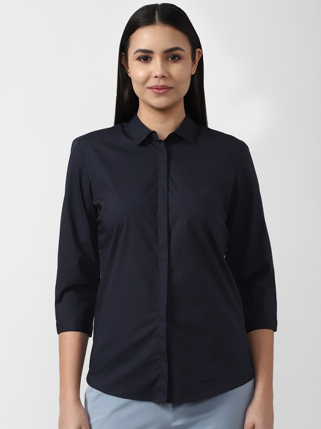 

Van Heusen Woman Formal Shirt, Navy blue