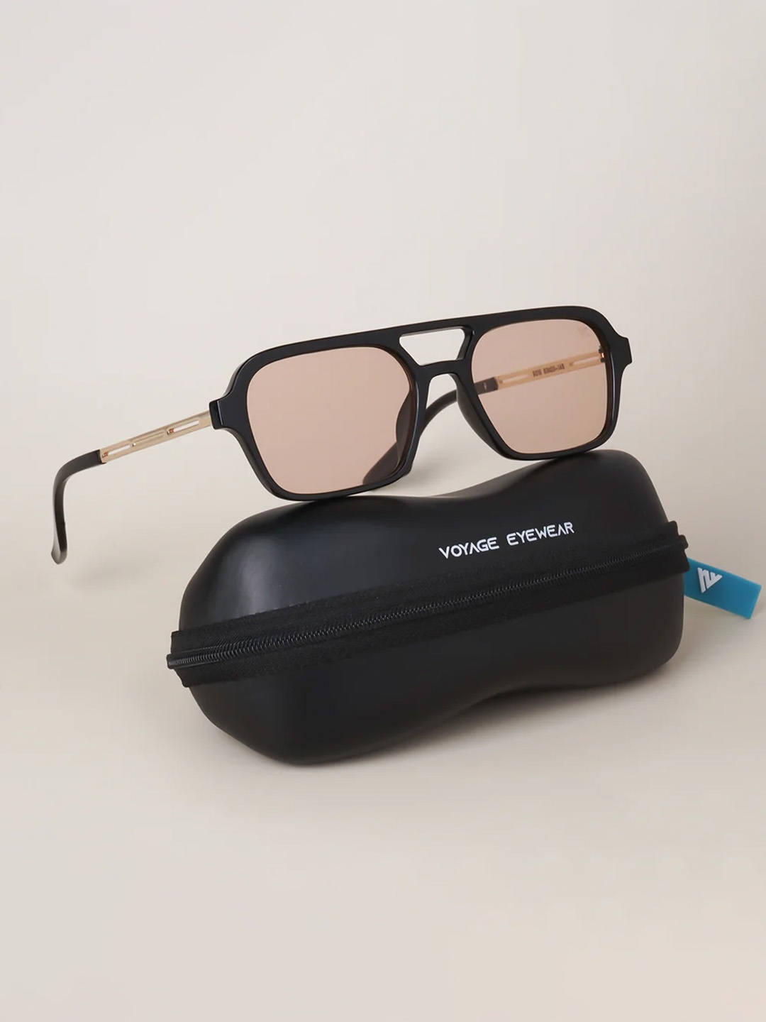

Voyage Unisex Wayfarer Sunglasses with UV Protected Lens, Orange