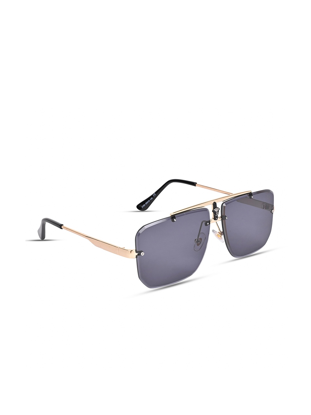 

Voyage Unisex Square Sunglasses with UV Protected Lens, Black