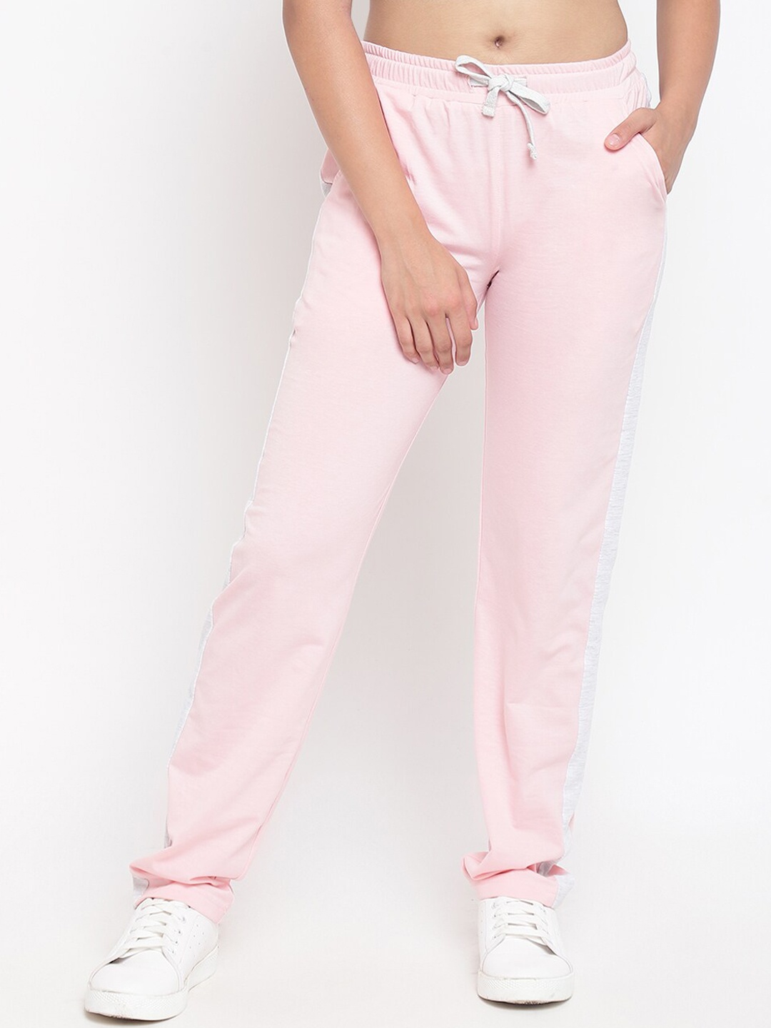 

Lil Tomatoes Girls Pink Regular Fit Solid Track Pants