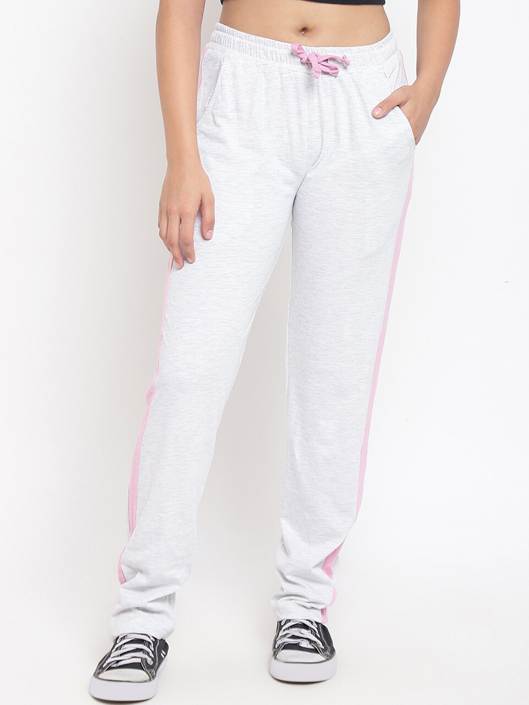 

Lil Tomatoes Girls Grey Regular Fit Solid Track Pants