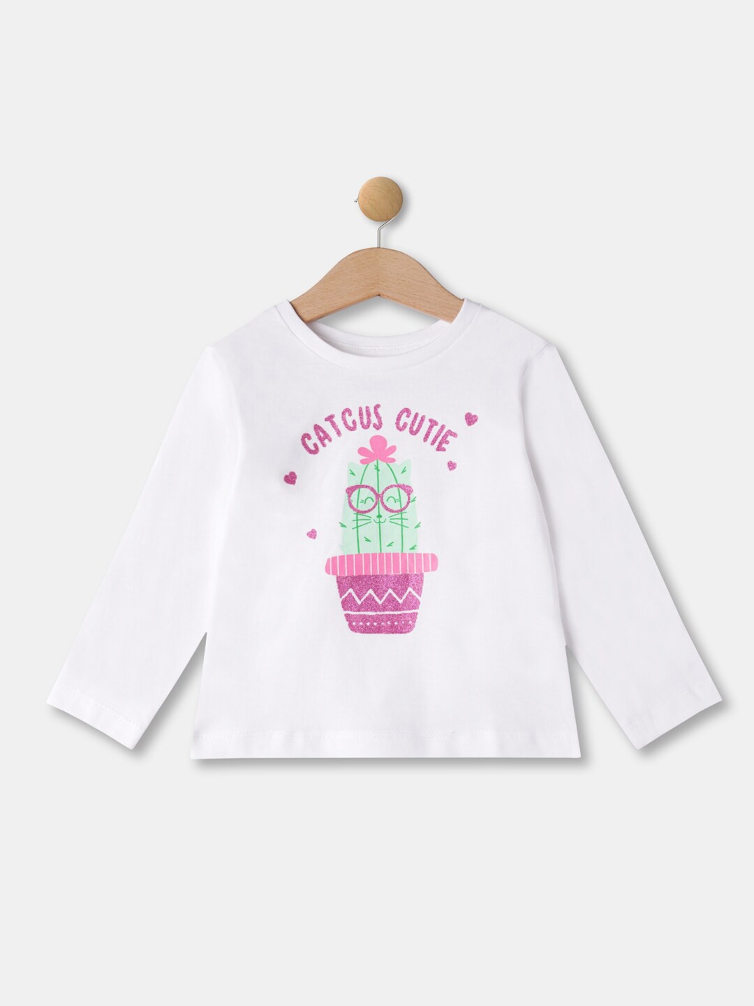 

R&B Girls White Printed T-shirt