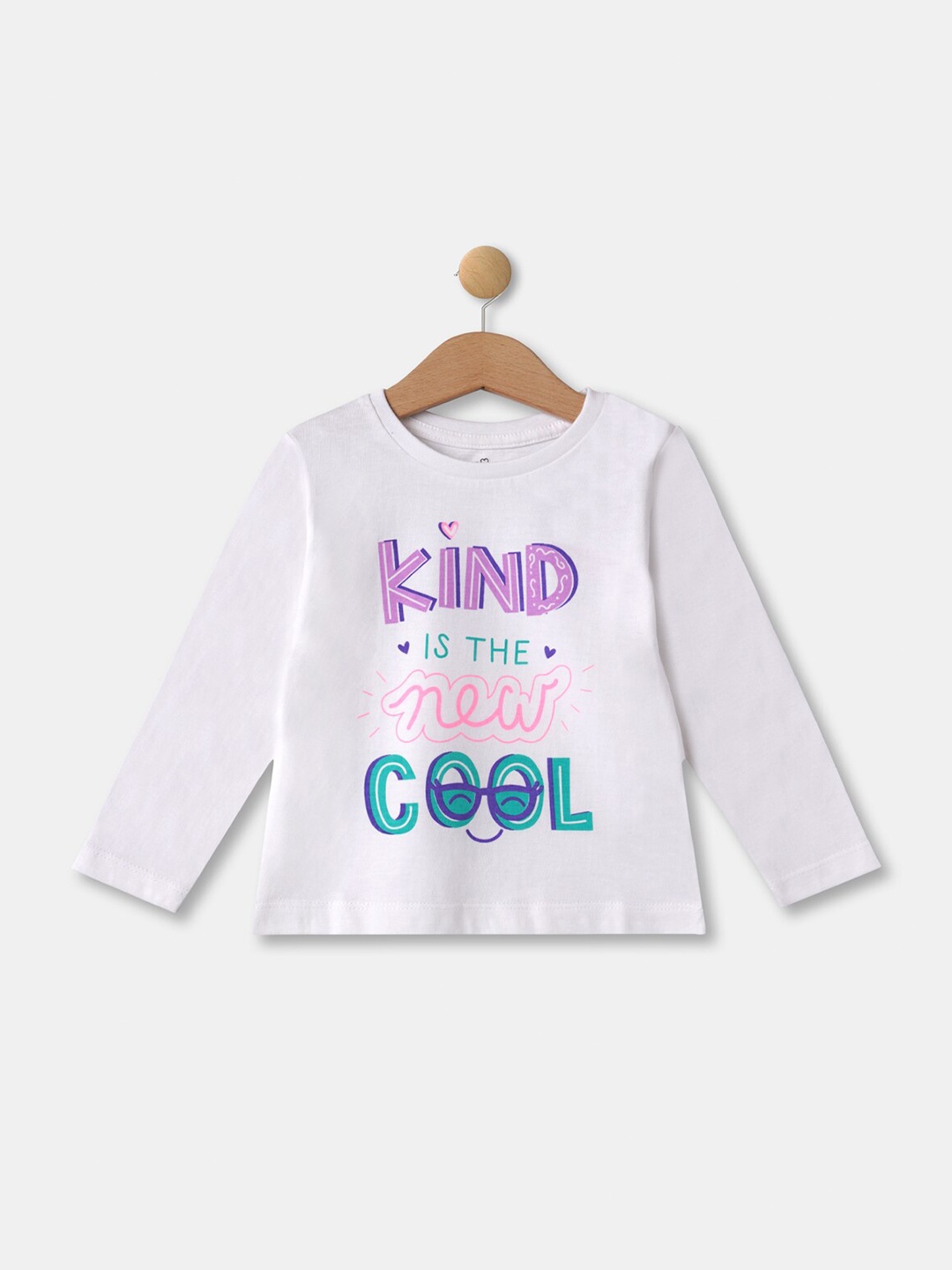 

R&B Girls White Typography Printed T-shirt