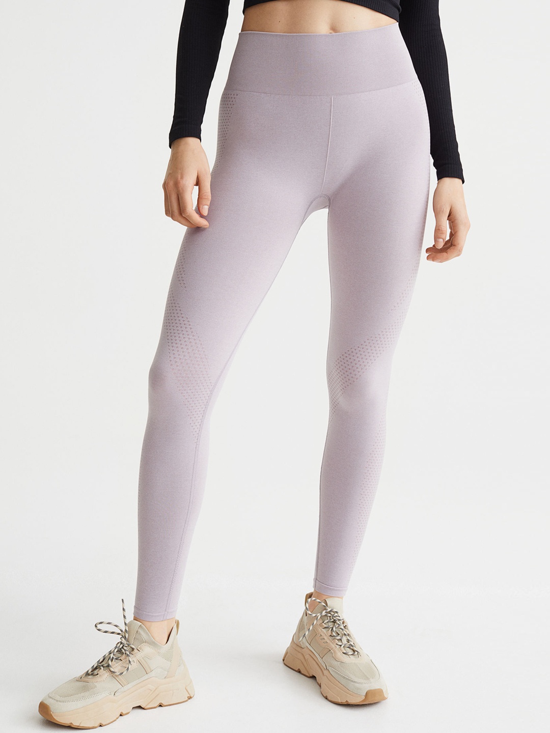 

H&M Women Purple Seamless Sports Tights