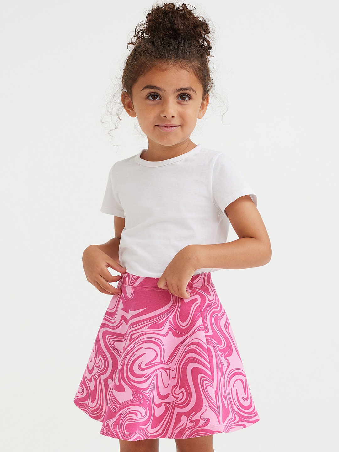 

H&M Girls Pink Sweatshirt Skirt