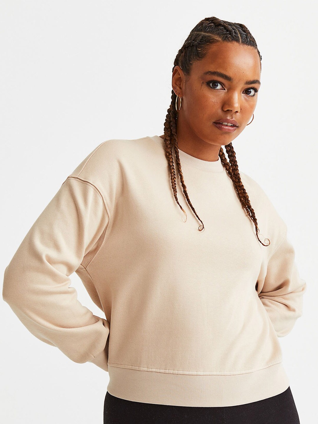 

H&M Beige Sweatshirt