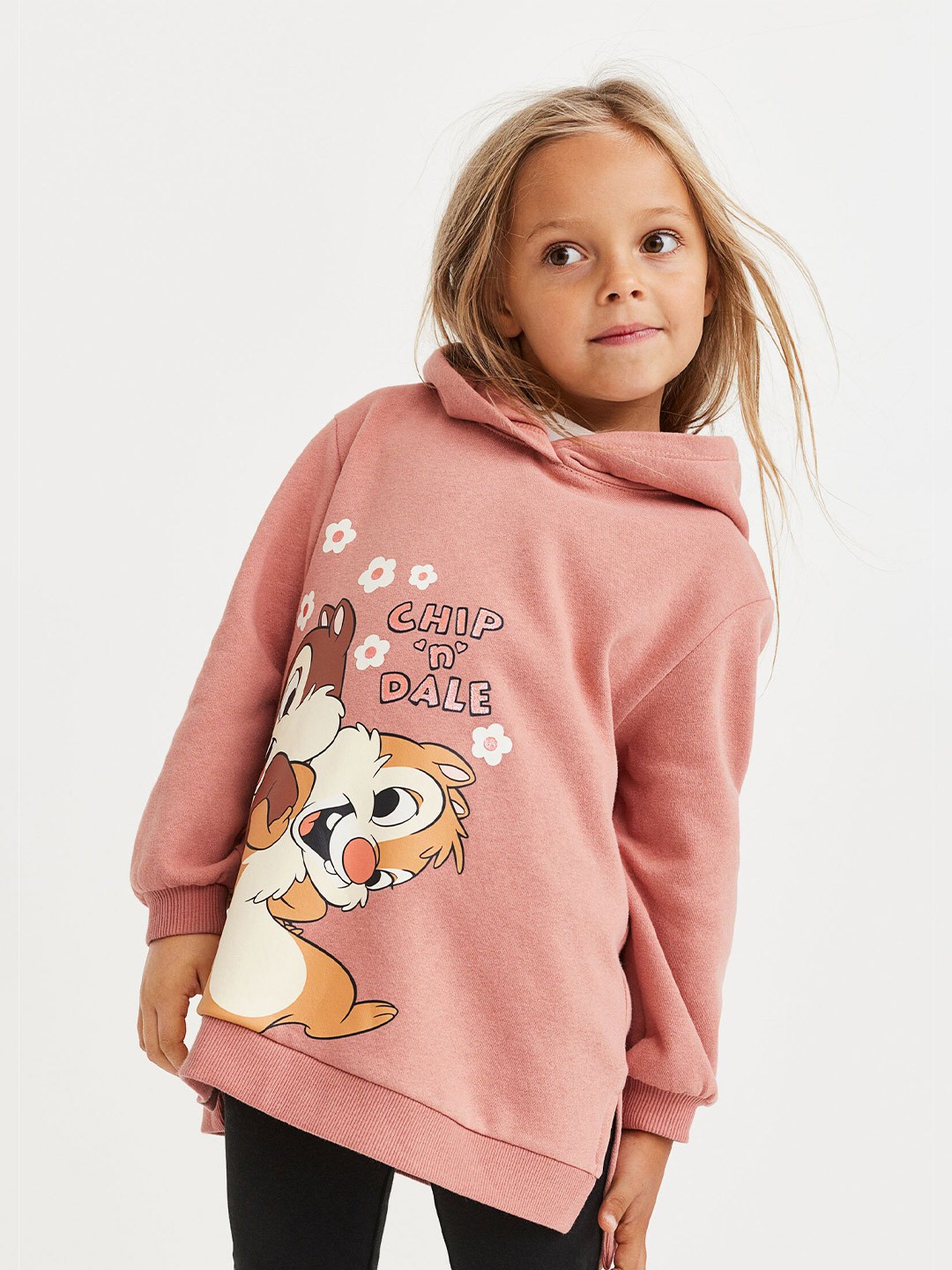 

H&M Girls Pink Printed Hoodie