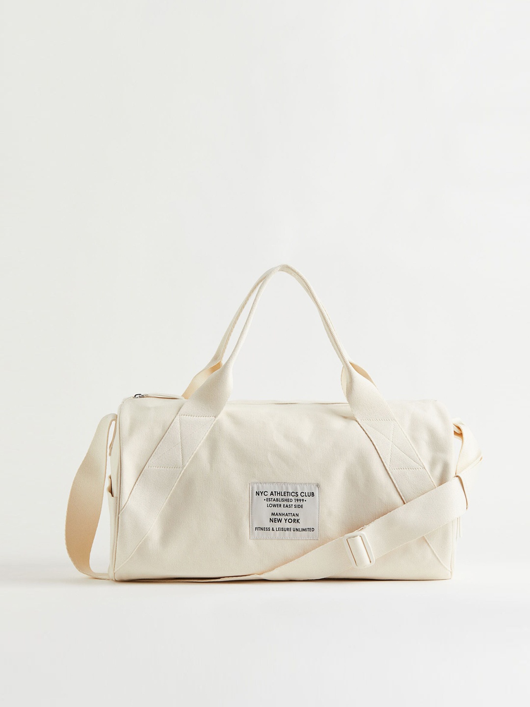 

H&M White Cotton Weekend Bag