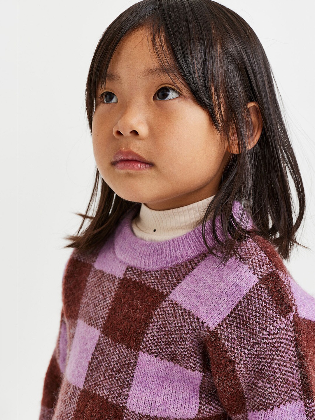

H&M Girls Purple & Brown Jumper