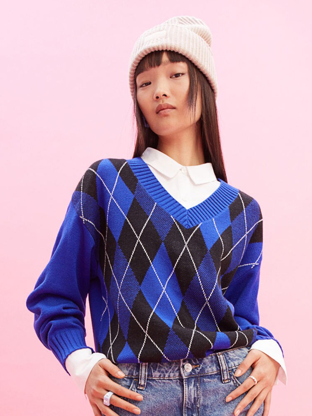 

H&M Women Blue Jumper