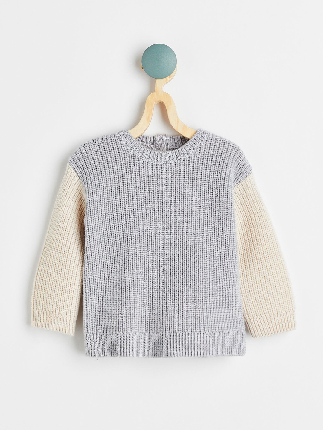

H&M Boys Grey Knitted Merino Wool Jumper