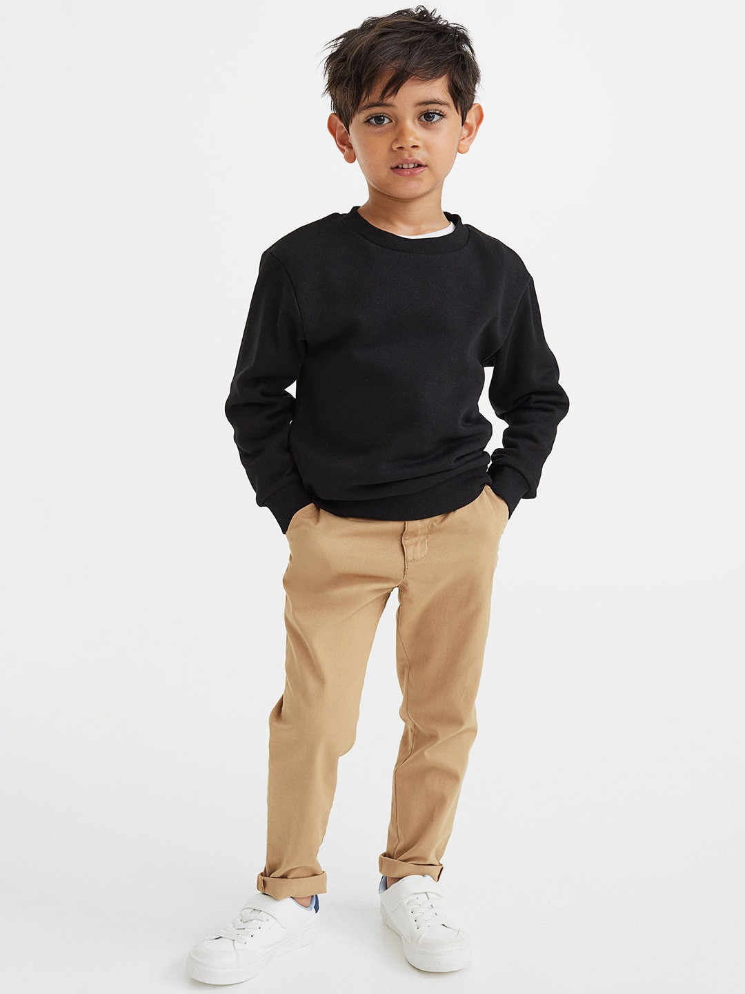 

H&M Boys Beige Cotton Chinos