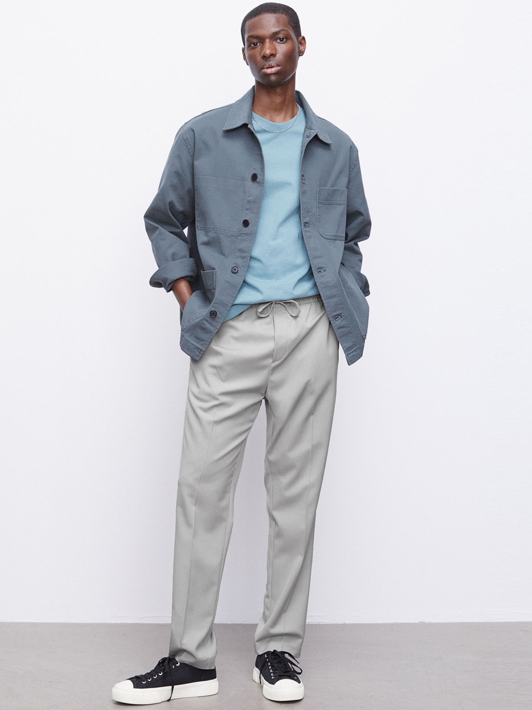 

H&M Men Grey Slim Fit Joggers