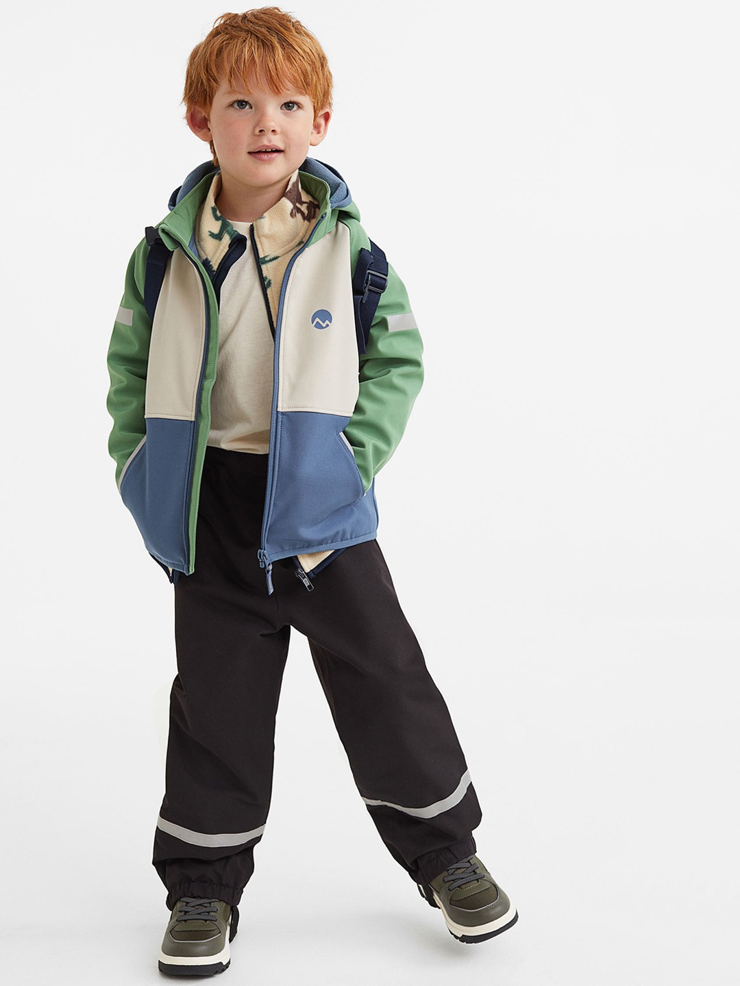 

H&M Boys Black Wind/waterproof Shell Trousers
