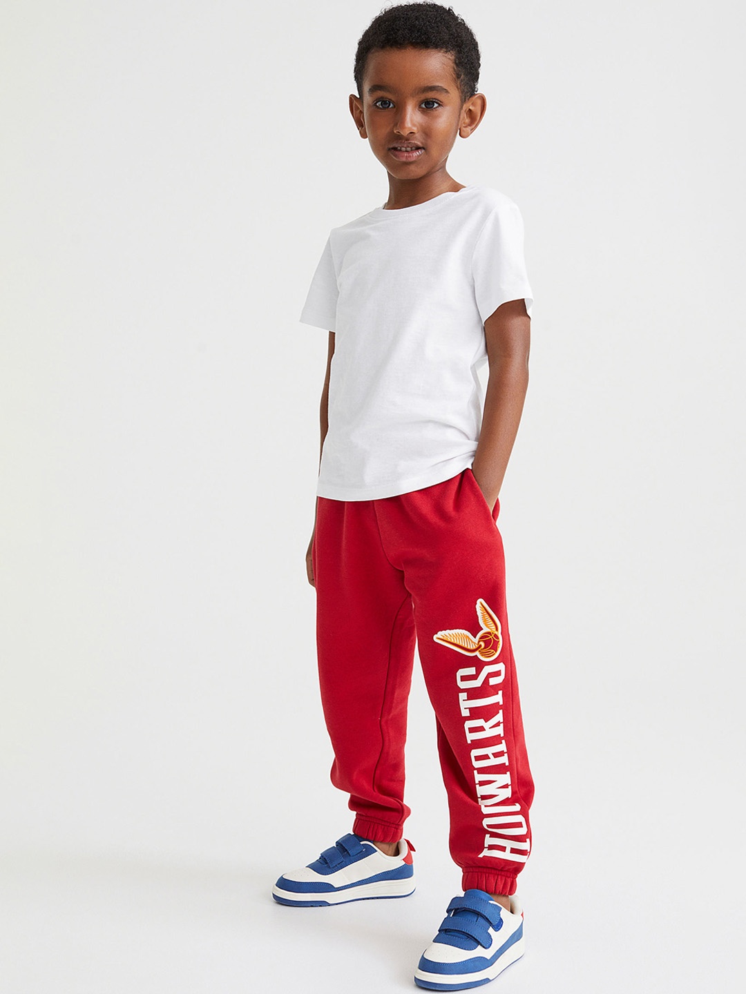 

H&M Boys Red Printed joggers